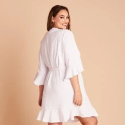 Kenny Ruffle Robe - White 19 Kenny Ruffle Robe - White -Wedding Dress Store c686798e70e67c640d6d50dd4635346b