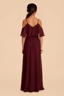 Janie Convertible Junior Dress - Cabernet 29 Janie Convertible Junior Dress - Cabernet -Wedding Dress Store cabernet janie convertible junior bridesmaid dress 02