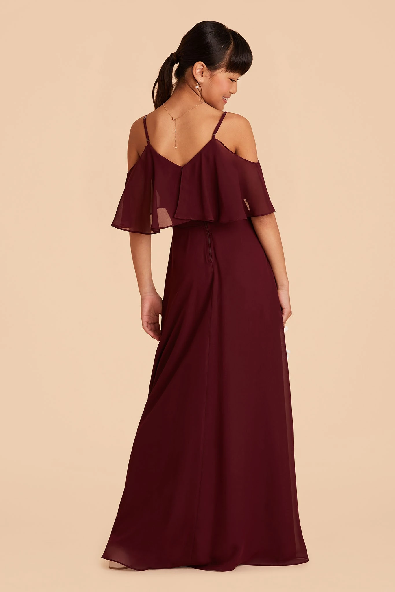 Janie Convertible Junior Dress - Cabernet 10 Janie Convertible Junior Dress - Cabernet - Image 8