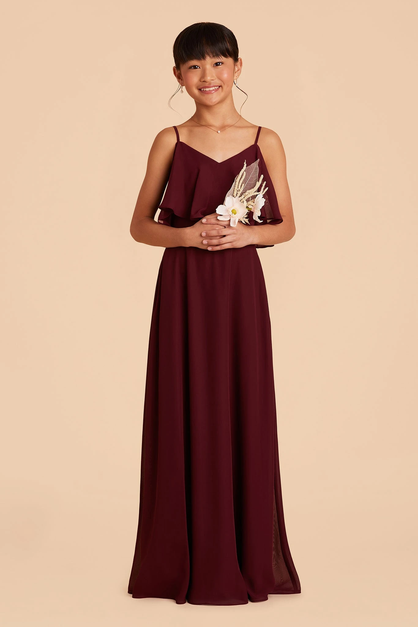 Janie Convertible Junior Dress - Cabernet 4 Janie Convertible Junior Dress - Cabernet - Image 2