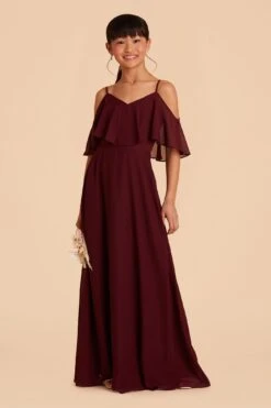 Janie Convertible Junior Dress - Cabernet 28 Janie Convertible Junior Dress - Cabernet -Wedding Dress Store cabernet janie convertible junior bridesmaid dress 11