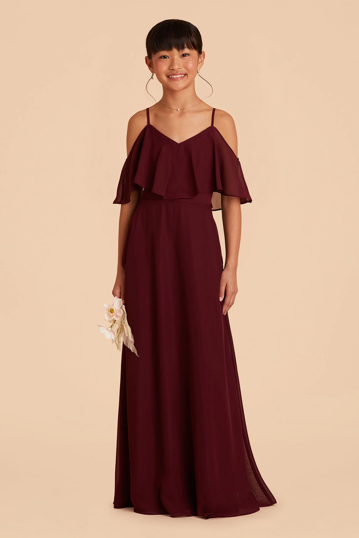 Janie Convertible Junior Dress - Cabernet 6 Janie Convertible Junior Dress - Cabernet - Image 4