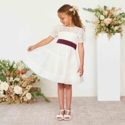 Liz Flower Girl Sash - Cabernet -Wedding Dress Store cabernet liz flower girl sash 01 fe3cb98c 2d69 4a2f 9b47 a512db0a4897