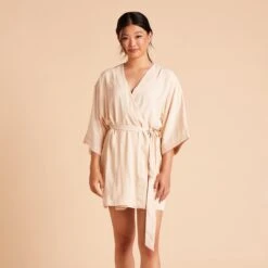 Karen Robe - Champagne -Wedding Dress Store cc2cb202a2a9ae26244da1f94709cb29