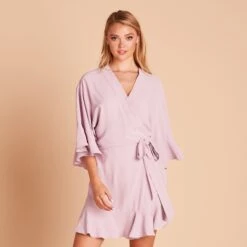 Kenny Ruffle Robe - Lavender -Wedding Dress Store cf0edeff8379ea44589bfab22600eb7e
