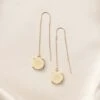 Freddie Threader Earrings - Champagne -Wedding Dress Store champagne freddie threader earrings accessories 01