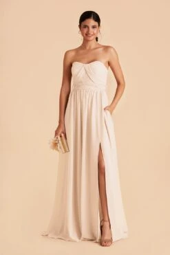 Grace Convertible Dress - Champagne -Wedding Dress Store champagne grace convertible slit bridesmaid dress 02 693e548a 5d30 4b53 ba16 17a1066bfec9