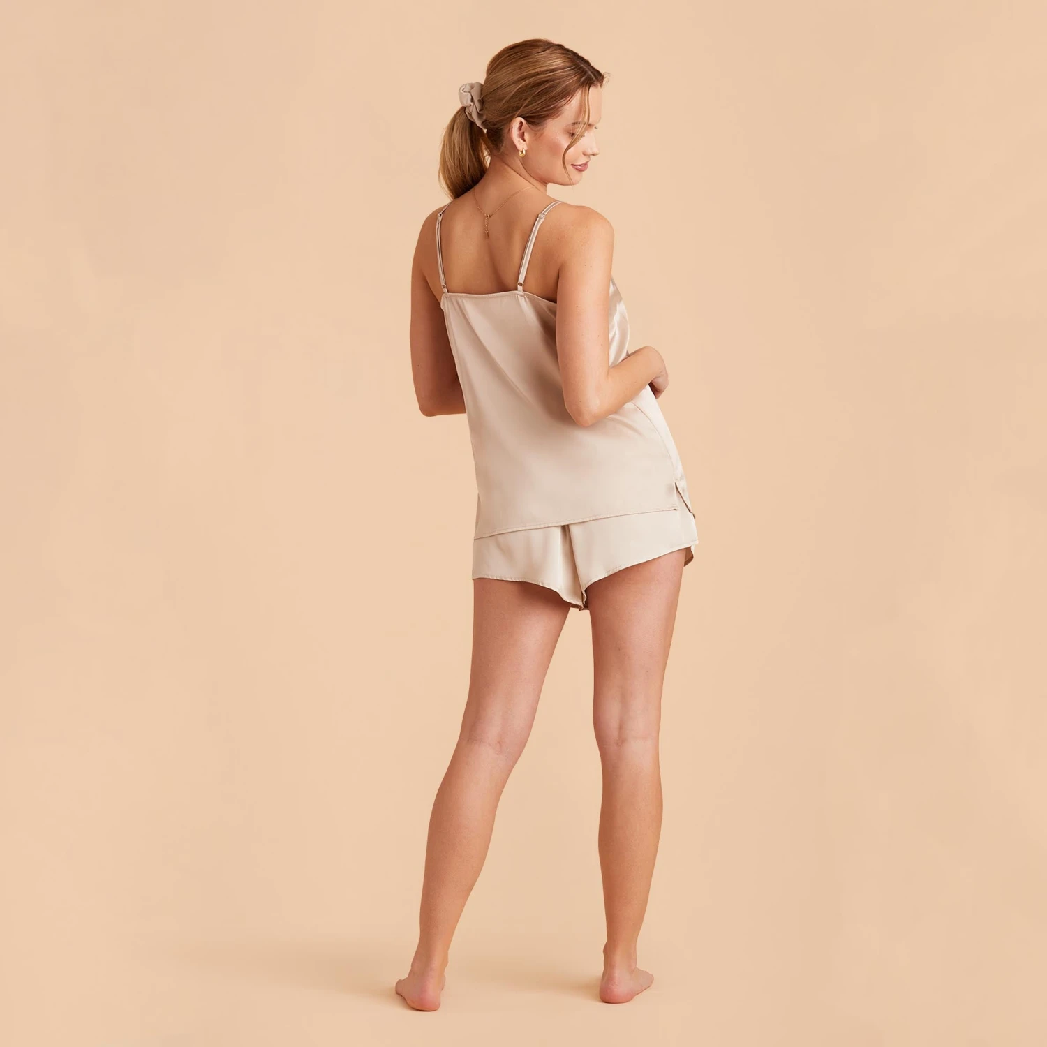 Olivia Satin Cami Top - Champagne 12 Olivia Satin Cami Top - Champagne - Image 10