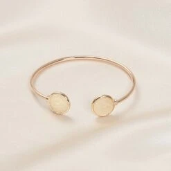Stevie Bangle Bracelet - Champagne -Wedding Dress Store champagne stevie bangle bracelet accessories 02