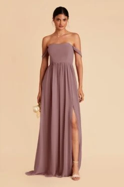 August Convertible Dress - Dark Mauve