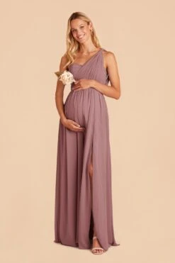 Grace Convertible Dress - Dark Mauve -Wedding Dress Store dark mauve grace convertible bridesmaid dress 01