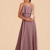 Janie Convertible Junior Dress - Dark Mauve -Wedding Dress Store dark mauve janie convertible junior bridesmaid dress 02