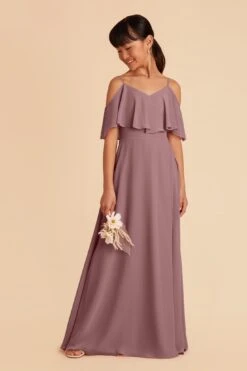Janie Convertible Junior Dress - Dark Mauve 9 Janie Convertible Junior Dress - Dark Mauve -Wedding Dress Store dark mauve janie convertible junior bridesmaid dress 05