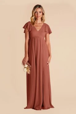 Hannah Empire Dress - Desert Rose -Wedding Dress Store desert rose hannah bridesmaid dress 02