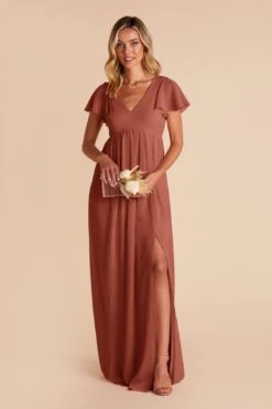 Hannah Empire Dress - Desert Rose -Wedding Dress Store desert rose hannah bridesmaid dress 04
