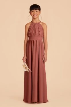 Sienna Junior Dress - Desert Rose -Wedding Dress Store desert rose sienna junior bridesmaid dress 01