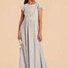 Celine Junior Dress - Dove Gray 2 Celine Junior Dress - Dove Gray -Wedding Dress Store dove gray celine junior bridesmaid dress 03