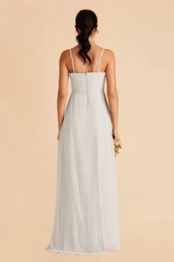 Chris Convertible Chiffon Dress - Dove Gray -Wedding Dress Store dove gray chris convertible bridesmaid dress 01