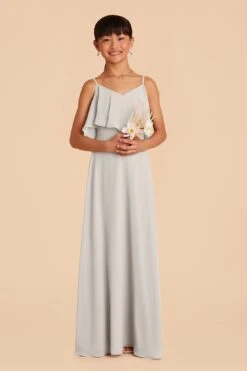 Janie Convertible Junior Dress - Dove Gray