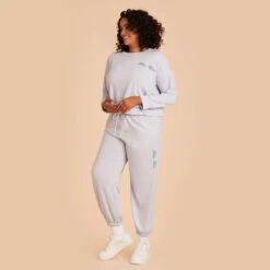 Crew Neck Sweatshirt - Dusty Blue -Wedding Dress Store dusty blue crewneck plus size loungewear 07 9bd60554 cc8f 42cd 96e6 85b582e9f054