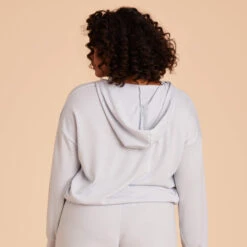 Zip Up Hoodie - Dusty Blue -Wedding Dress Store dusty blue hoodie plus size loungewear 06 bcf36c4a 8141 48f4 bc37 bffc117132af