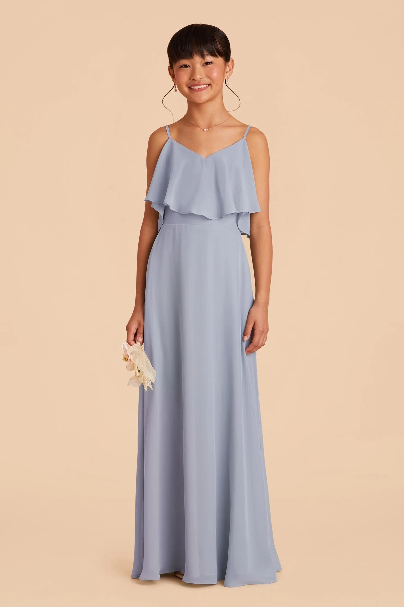 Janie Convertible Junior Dress - Dusty Blue 4 Janie Convertible Junior Dress - Dusty Blue - Image 2