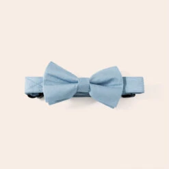Sadie Dog Bow Tie Collar - Dusty Blue