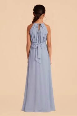 Sienna Junior Dress - Dusty Blue -Wedding Dress Store dusty blue sienna junior bridesmaid dress 04