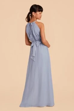 Sienna Junior Dress - Dusty Blue -Wedding Dress Store dusty blue sienna junior bridesmaid dress 05