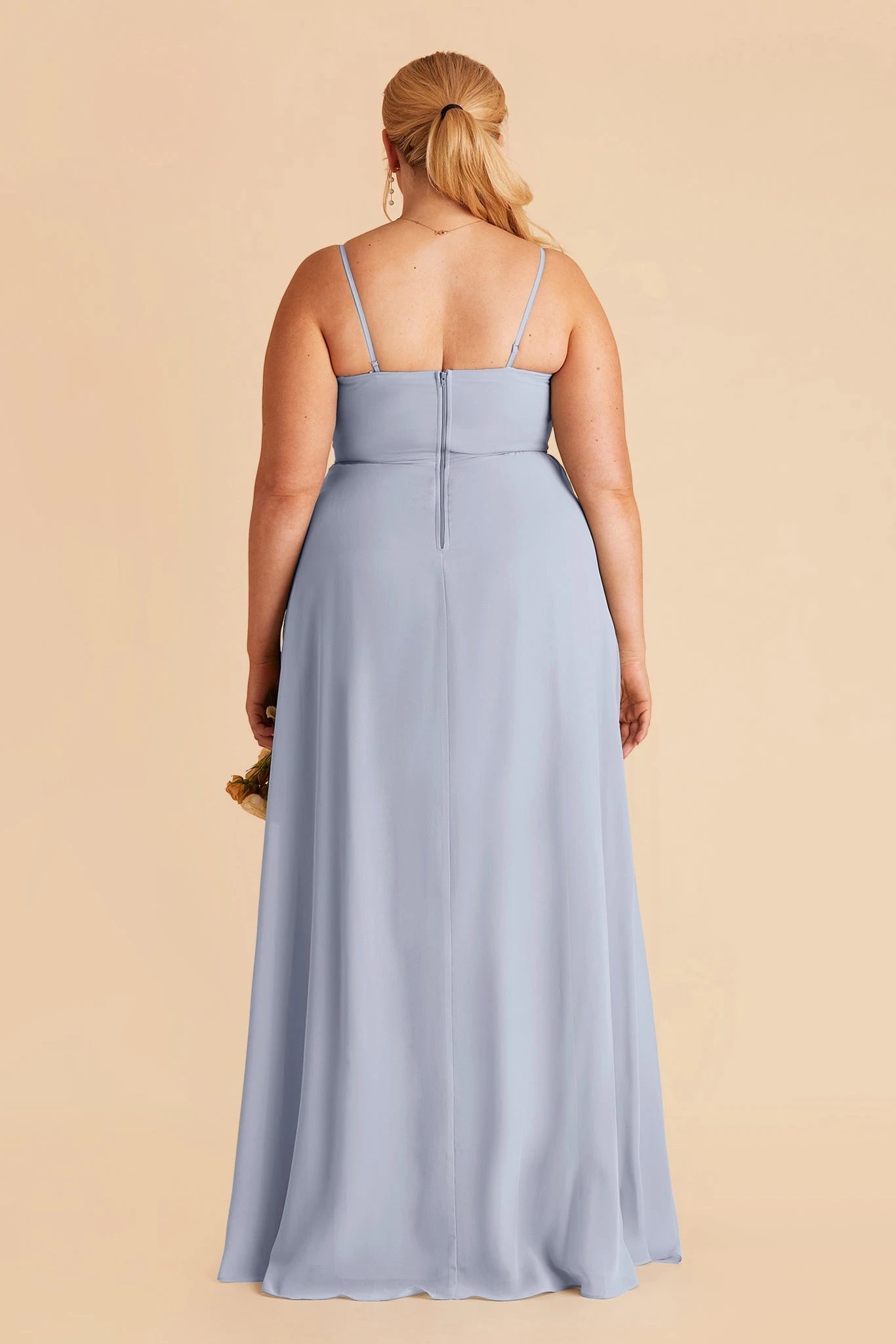 Winnie Convertible Chiffon Dress - Dusty Blue - Image 7