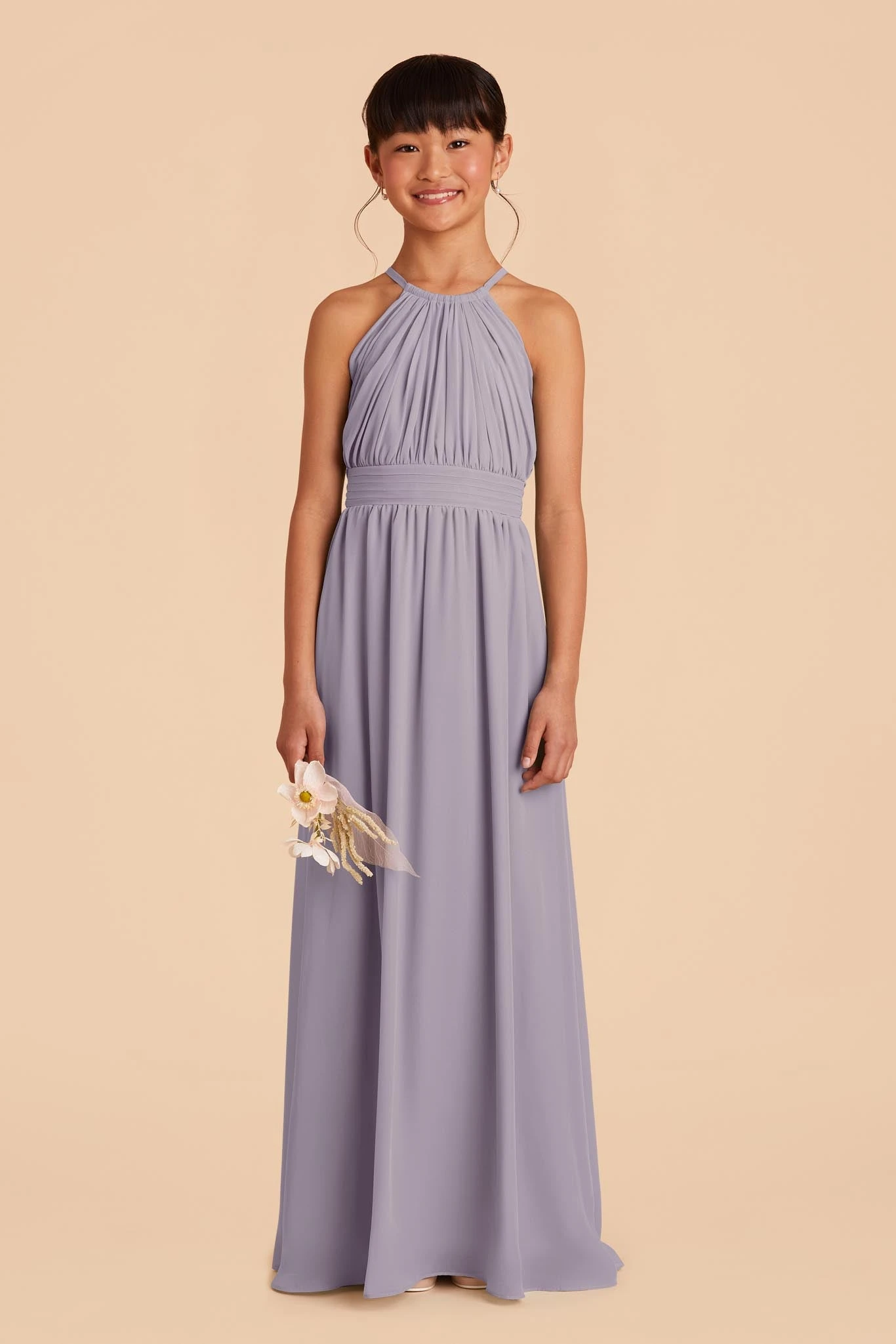 Sienna Junior Dress - Dusty Lilac 3 Sienna Junior Dress - Dusty Lilac