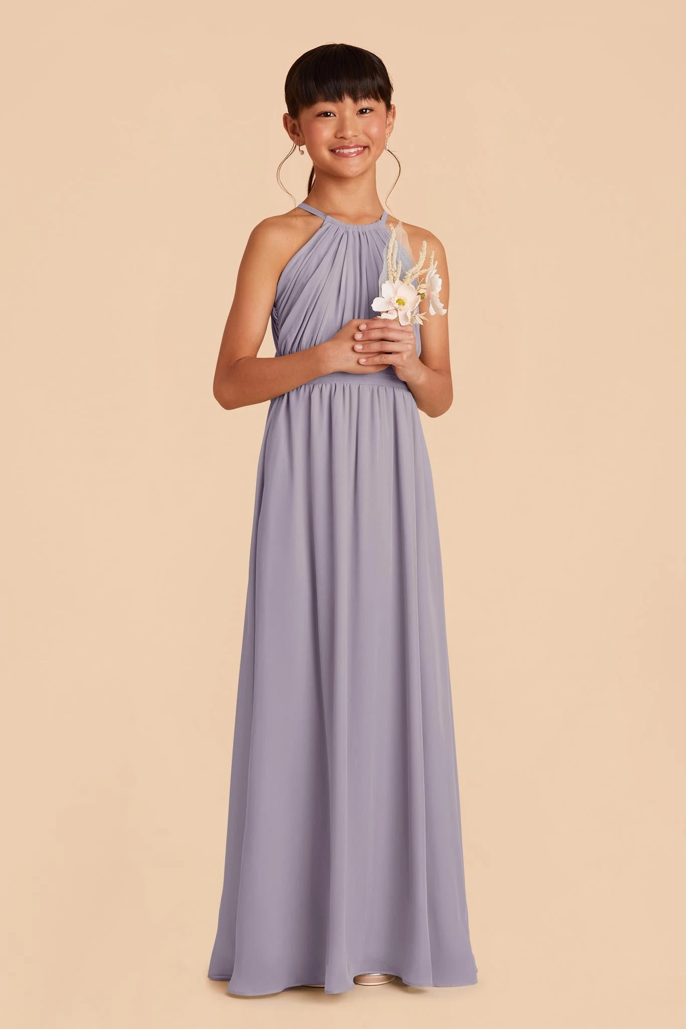 Sienna Junior Dress - Dusty Lilac 4 Sienna Junior Dress - Dusty Lilac - Image 2