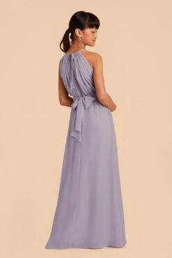 Sienna Junior Dress - Dusty Lilac -Wedding Dress Store dusty lilac sienna junior slit convertible slit bridesmaid dress 05