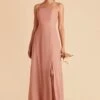Chris Convertible Chiffon Dress - Dusty Rose