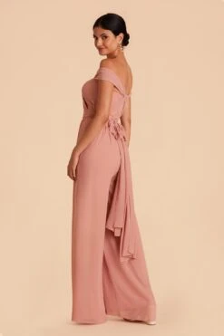 Gigi Convertible Jumpsuit - Dusty Rose -Wedding Dress Store dusty rose gigi convertible bridesmaid dress 03