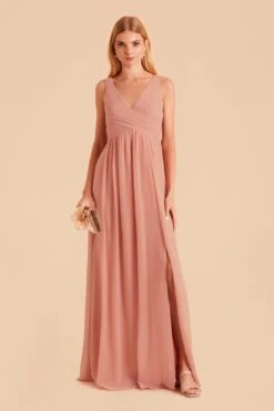 Laurie Empire Dress - Dusty Rose 13 Laurie Empire Dress - Dusty Rose -Wedding Dress Store dusty rose laurie convertible bridesmaid dress 03