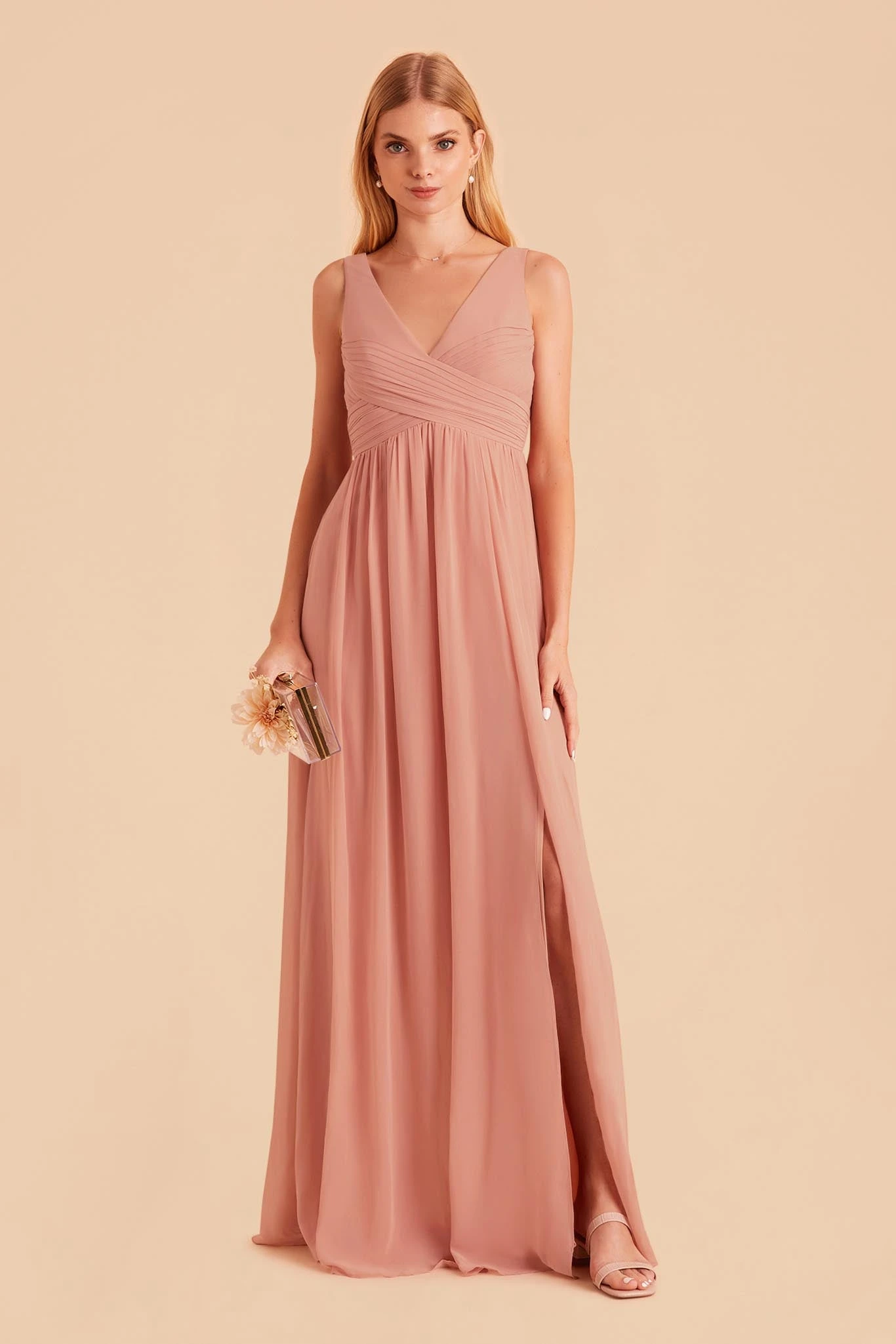 Laurie Empire Dress - Dusty Rose 7 Laurie Empire Dress - Dusty Rose - Image 5