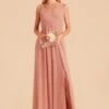 Laurie Empire Dress - Dusty Rose -Wedding Dress Store dusty rose laurie convertible bridesmaid dress 04