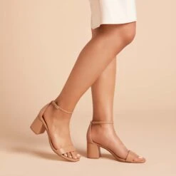 Natalie Chunky Heel - Nude Latte -Wedding Dress Store ec3f8d4aeb6470fee933ba5ba34015e3