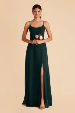 Amy Chiffon Dress - Emerald 12 Amy Chiffon Dress - Emerald -Wedding Dress Store emerald amy bridesmaid dress 02