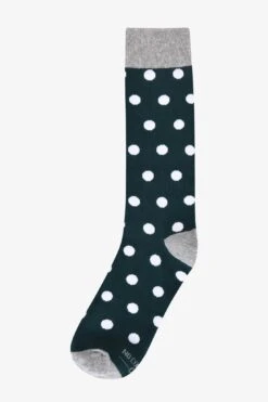Polka Dot Groomsmen Socks By No Cold Feet - Emerald