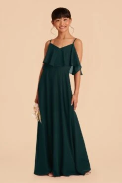Janie Convertible Junior Dress - Emerald -Wedding Dress Store emerald janie convertible junior bridesmaid dress 03