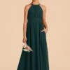 Sienna Junior Dress - Emerald -Wedding Dress Store emerald sienna junior bridesmaid dress 02
