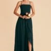 Winnie Convertible Chiffon Dress - Emerald 1 Winnie Convertible Chiffon Dress - Emerald -Wedding Dress Store emerald winnie convertible slit bridesmaid dress 03