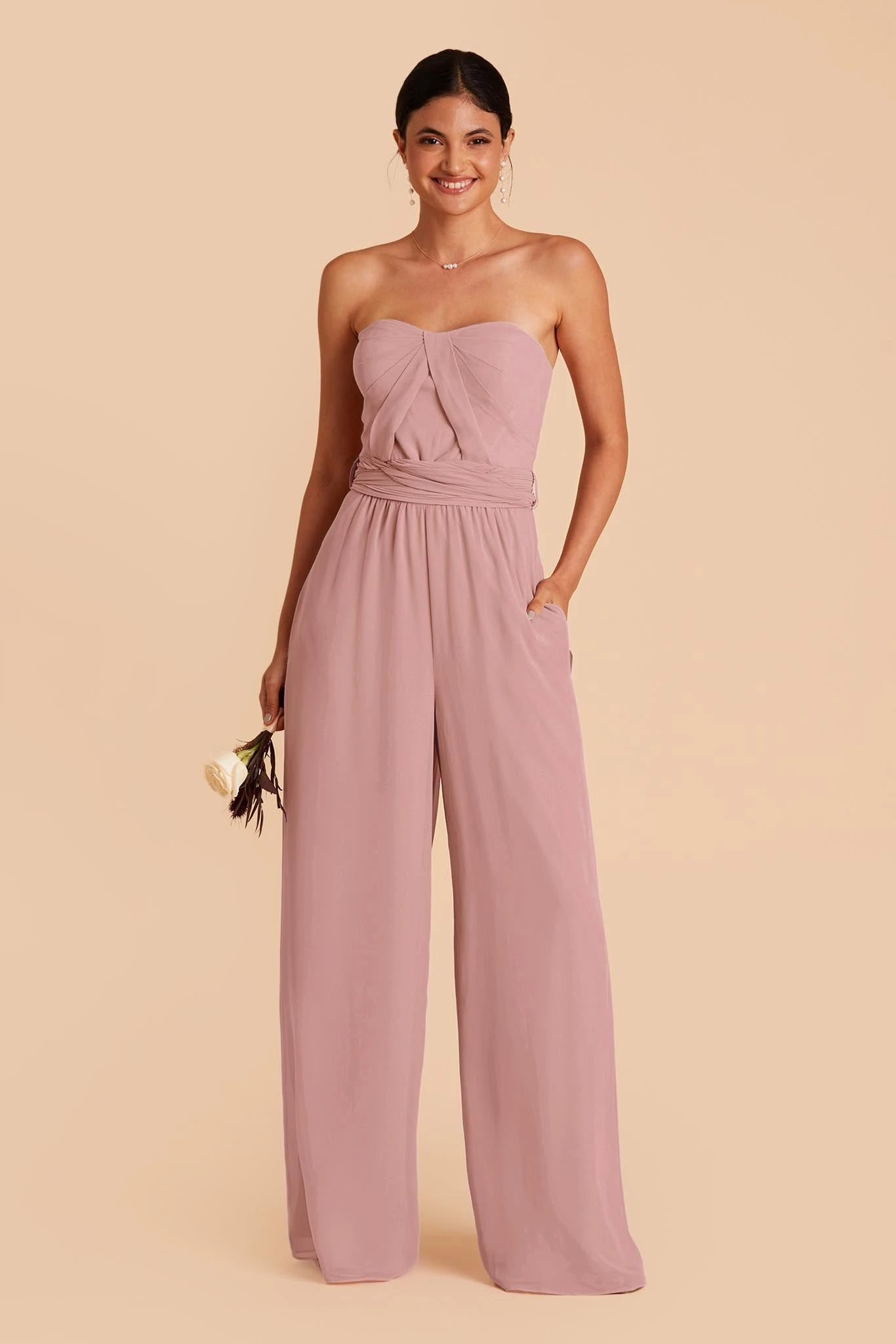 Gigi Convertible Jumpsuit - English Rose 4 Gigi Convertible Jumpsuit - English Rose - Image 2