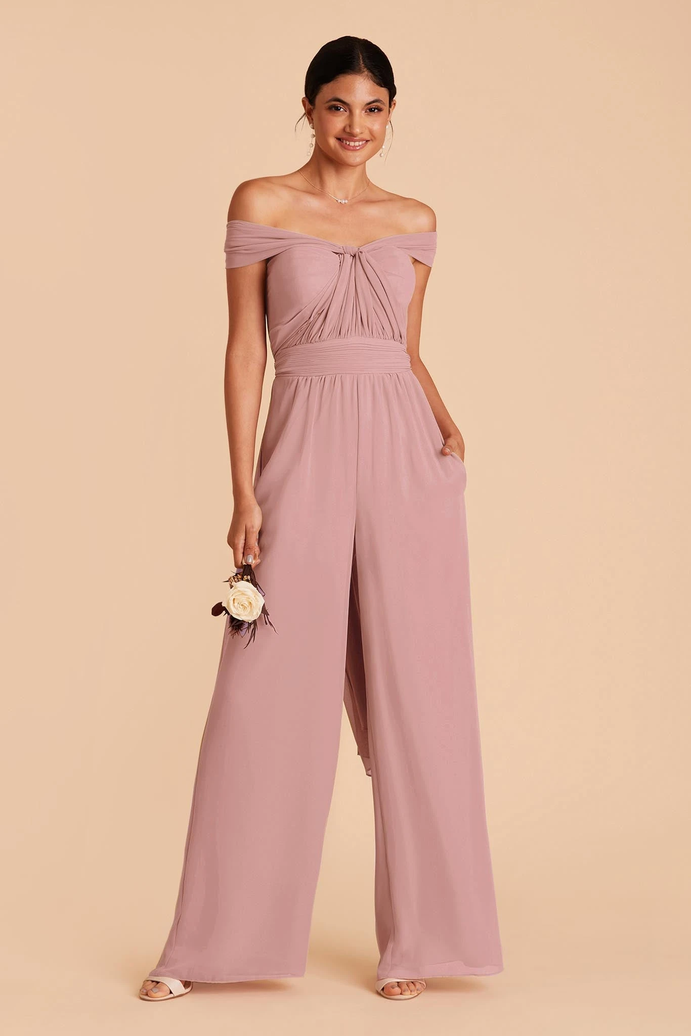 Gigi Convertible Jumpsuit - English Rose 6 Gigi Convertible Jumpsuit - English Rose - Image 4