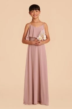 Janie Convertible Junior Dress - English Rose -Wedding Dress Store english rose janie convertible slit junior bridesmaid dress 02