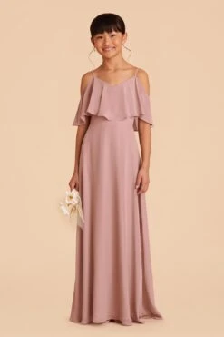 Janie Convertible Junior Dress - English Rose -Wedding Dress Store english rose janie convertible slit junior bridesmaid dress 04