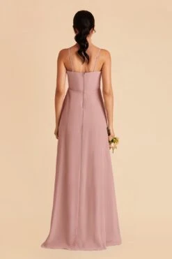 Winnie Convertible Chiffon Dress - English Rose 14 Winnie Convertible Chiffon Dress - English Rose -Wedding Dress Store english rose winnie convertible slit bridesmaid dress 05