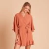 Kenny Ruffle Robe - Terracotta 2 Kenny Ruffle Robe - Terracotta -Wedding Dress Store f5c2acdcfba96610b31b125886d61d08